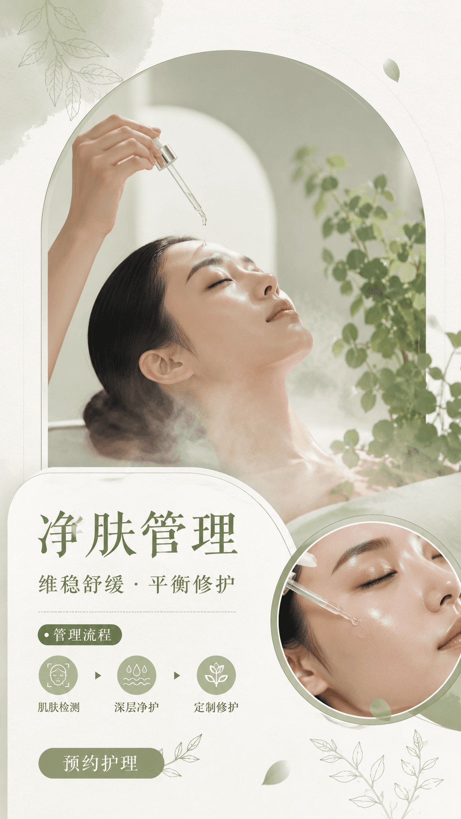 植愈东方 · 净肤管理模板预览